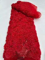 tissu dentelle luxueux roses relief strass couleur vert rose beige bleu rouge noir opacité