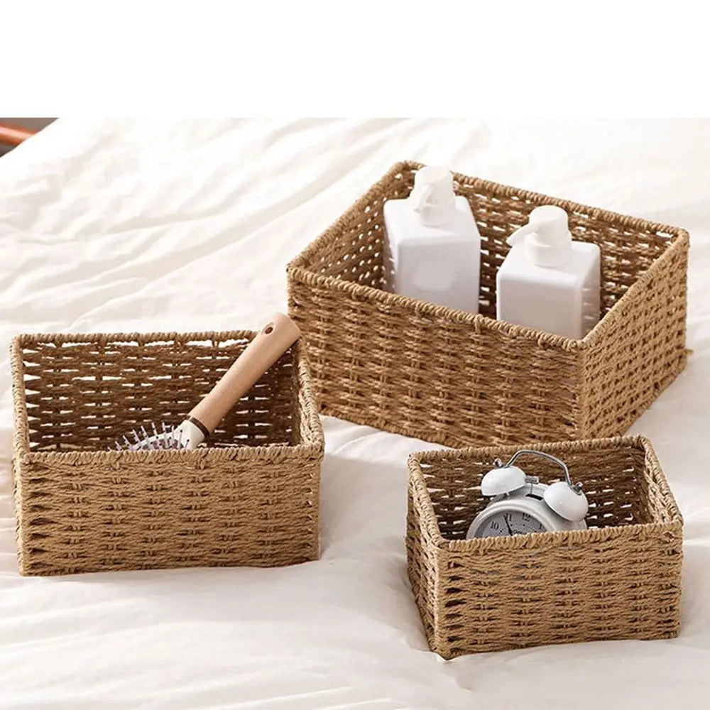 paniers tissage osier beige marron rouge vin vert bleu rustique naturel respectueux environnement