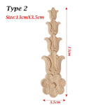 appliques murales bois sculptées fleurs détaillées artisanal baroque naturel moderne