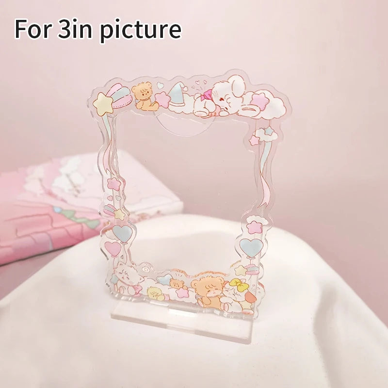 cadre photo transparent kpop coeurs papillons now playing angel puppy mignon rétro