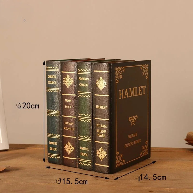 boîtes rangement vintage ornements livre décorative réutilisables ornement doré motifs géométriques