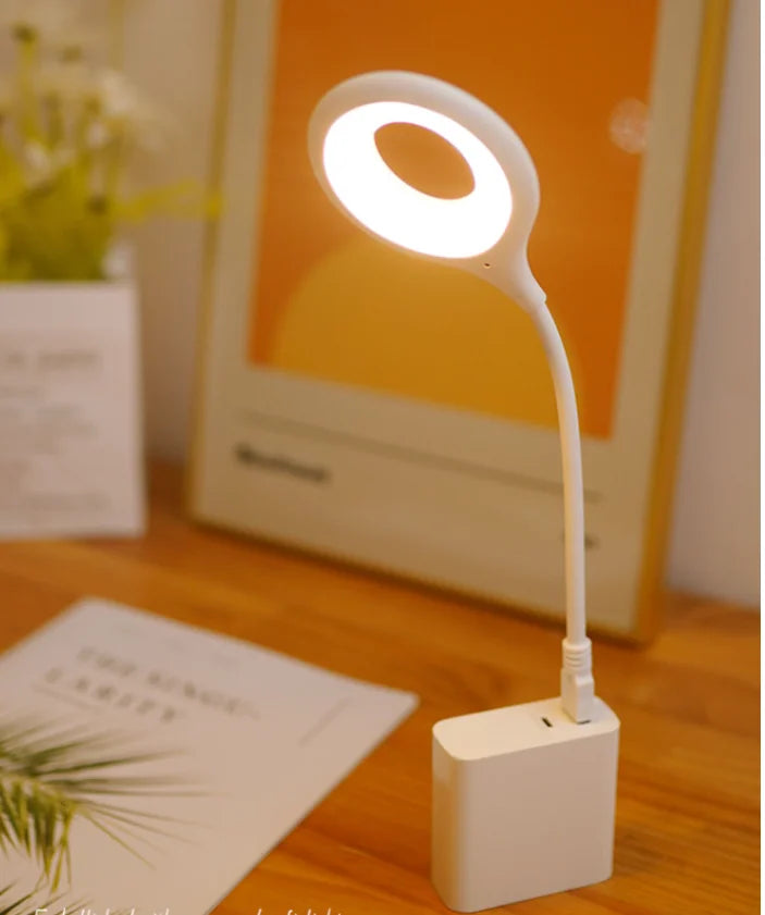 lampe table flexible blanc moderne prise usb rechargeable adhésif minimaliste chambre coucher led contemporaine