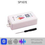 contrôleur led wifi bluetooth musique chargeur puissance 524v ws2812 ws2811 pixels blanc moderne