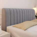 housse tête lit velours solide couleur beige clair moderne usage quatre saisons lavable