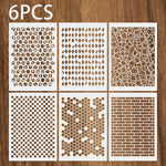 gabarits découpe blancs motifs géométriques modernes adhésifs set bricolage decoration