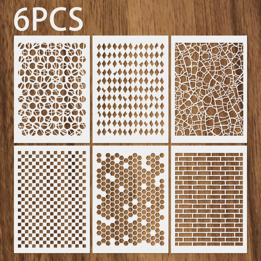 gabarits découpe blancs motifs géométriques modernes adhésifs set bricolage decoration