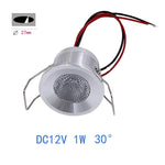 projecteur led spot 1w 12v blanc argent noir veine surface moderne clips câbles