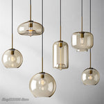 suspension lumineuse moderne minimaliste transparent beige ampoule e27 câble noir 150cm 10cm diamètre flux