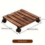plateau mobile rustique plateau roulettes marron texture bois dimension 30cmrollable