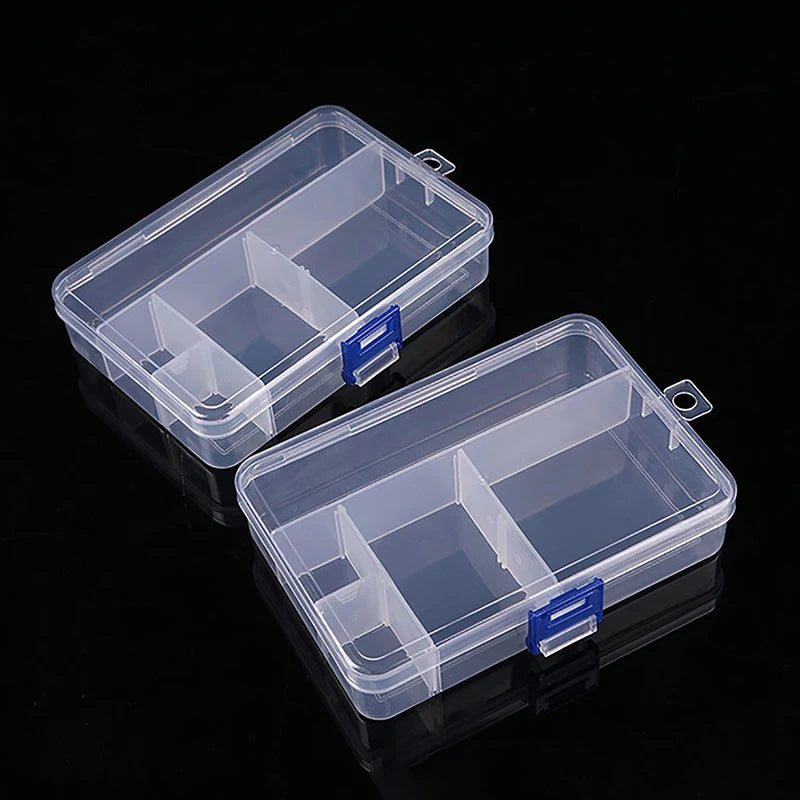 boîte rangement transparente bijoux compartiments réglables boucles oreilles colliers bagues organisation pratique moderne
