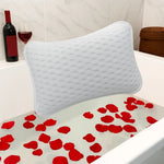 coussin bain blanc perforé confort 30x20cm doux tête spa