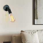 lampe murale industrielle vintage réglable noir doré led filaire plaque montage