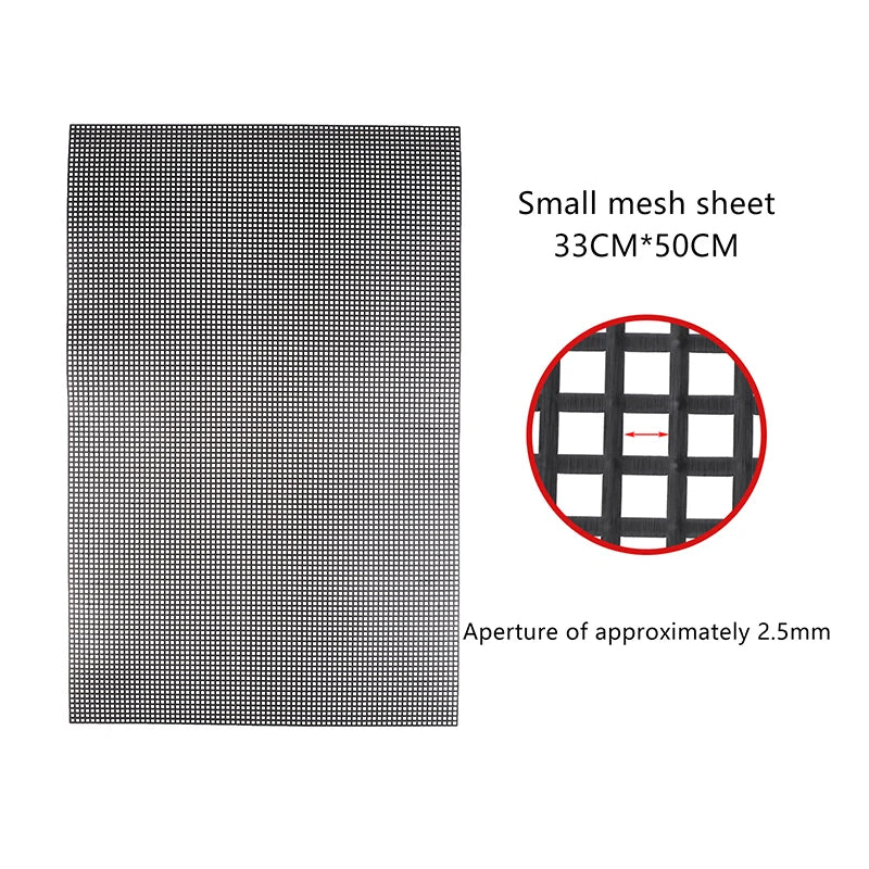 grille perforée moderne noir blanc plastique travaux manuels couture broderie tissage