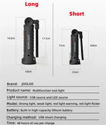 lampe torche multifonction rechargeable aimantée led puissante interrupteur réglages moderne pratique camping travauxurgence