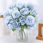 décoration intérieure bouquet fleurs artificielles pivoines dahlias modernes mariage baby shower anniversaire