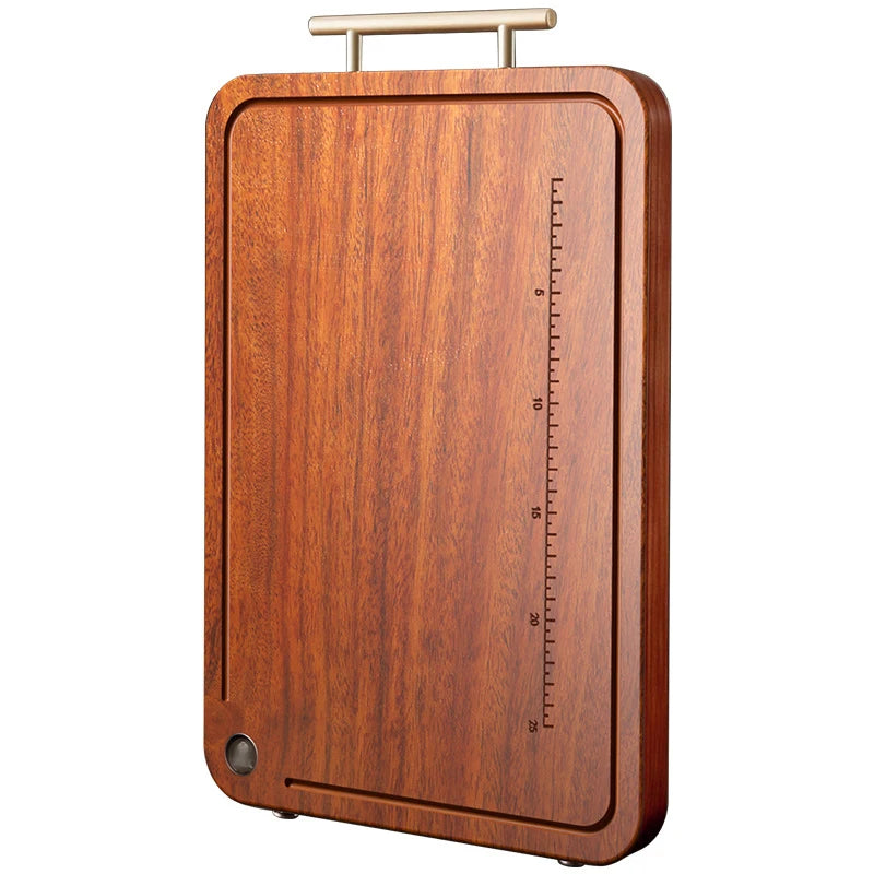 planches découper bois massif rainure jus graduée tablier beige viande hachée tomates concombres rustic
