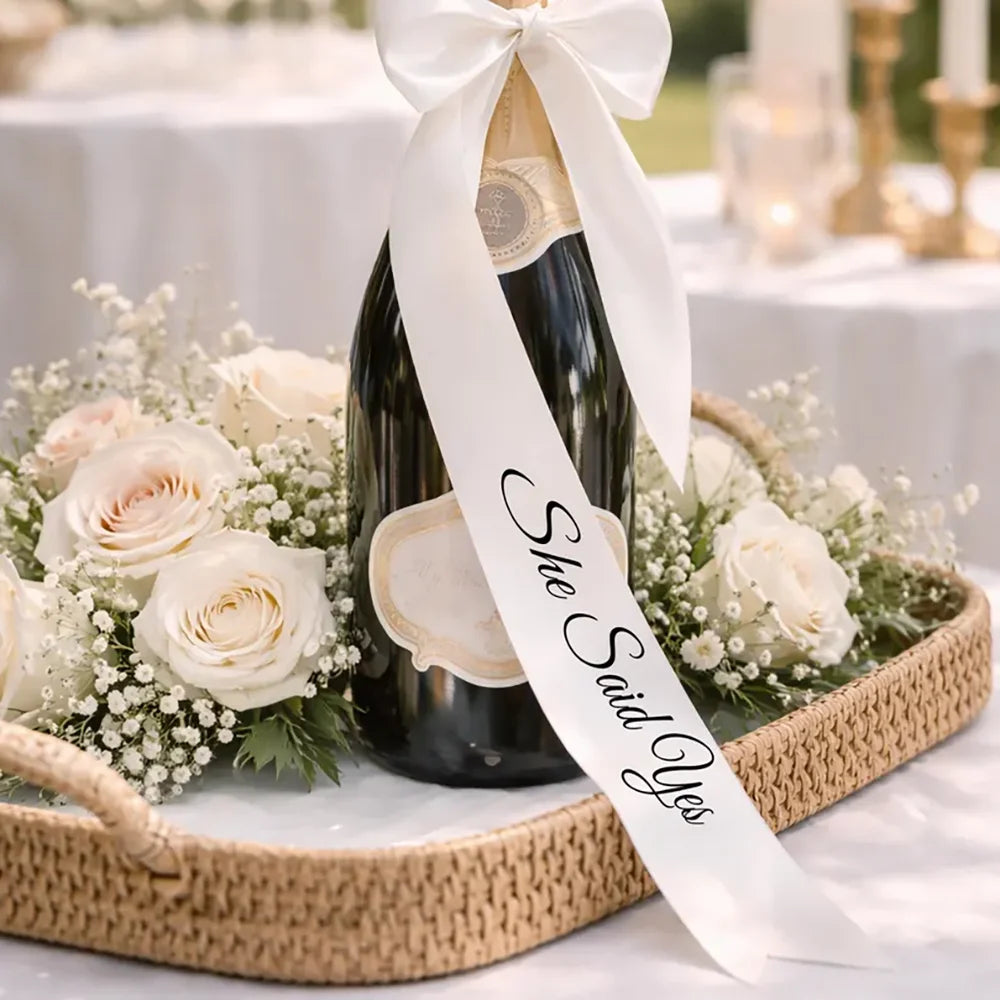 rubans satinés mariage just married elle dit oui love welcome mrs mrs forever