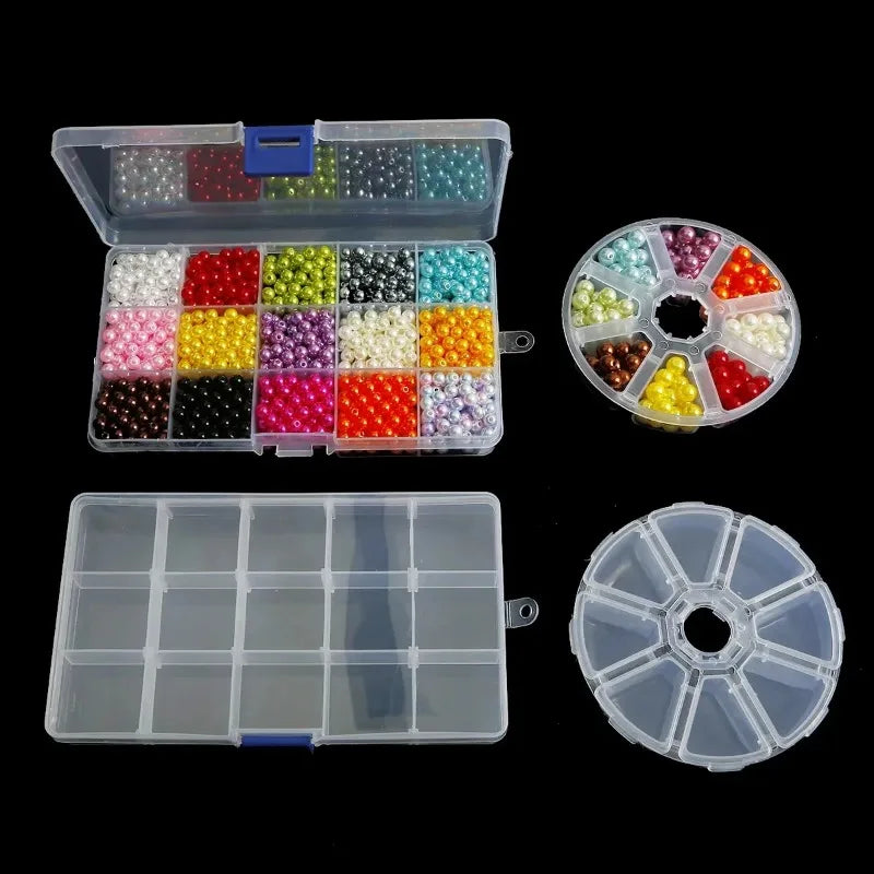 boîtes rangement bijoux transparentes compartiments clips modernes organisation bagues boucles d'oreilles