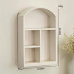 armoire murale bois naturel compartiments poignées métalliques tiroir blanc marron gris anthracite classique rustique