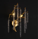 applique murale led dorée branches stylisées contemporaine élégante éclairage quotidien fixée mur 15 30m²