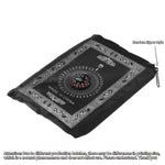 tapis prière rouge vert bleu noir ornements floraux moderne adultes