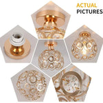 pendant semi encastré cristal moderne ampoule edison lumiere brillante deco florale eleɡante