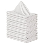 serviettes table satinées bleu marine violet rose pâle classiques dîner banquet