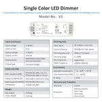 dimmer led kit zones télécommande sans fil remote controleur bande led push switch alimentation