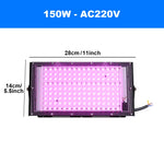 lampe led croissance végétale 50w 100w 150w violet noir moderne dimmer tringles aluminium
