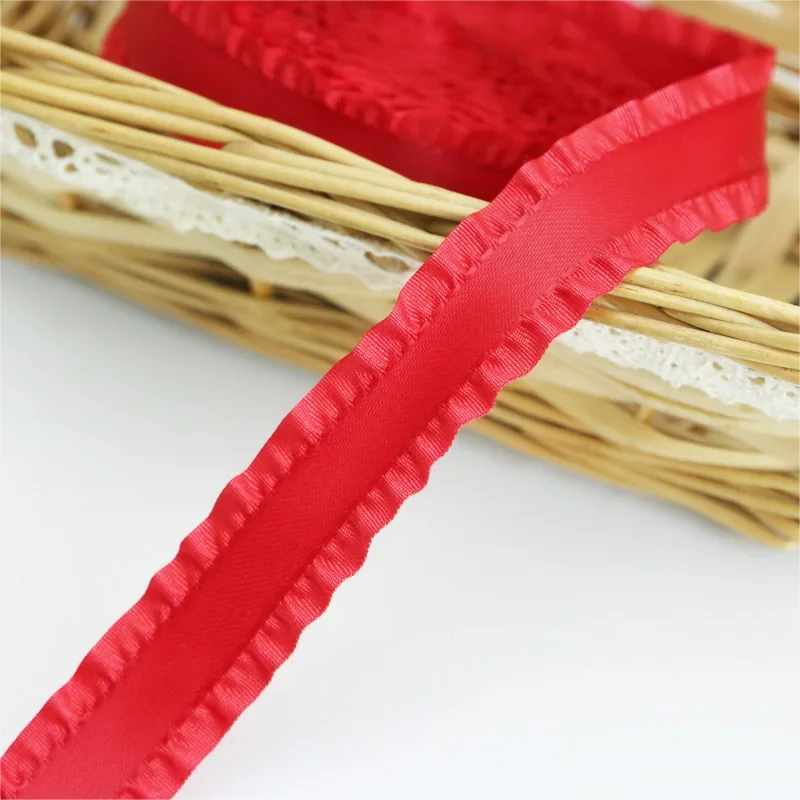 rubans franges polyestère 22mm rouge bordeaux jaune noir vert rose clair bleu marine pack