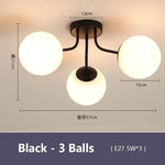 plafonnier moderne or noir boules translucides contemporain éclairage intérieur invisible led chambre salon