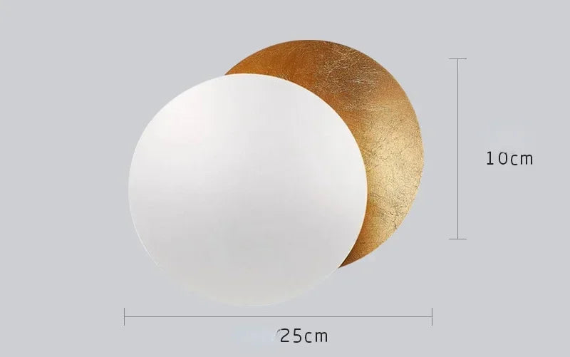 applique murale moderne or texturée éclairage chambre cuisine salon led 2000lm 25cm