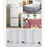 boucles magnétiques adhésives rideau douche noir blanc modernes salle bain fixations