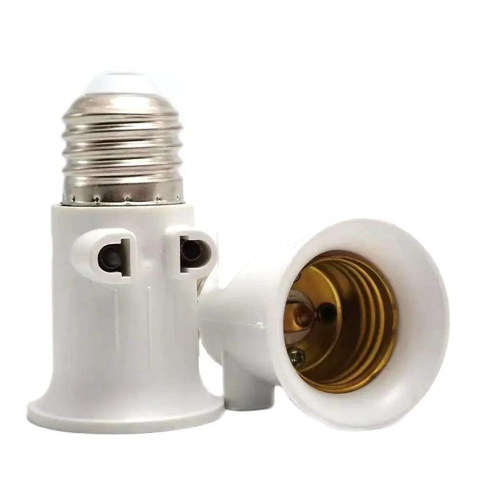 adaptateur ampoule led e27 blanc moderne base conversion lampe aluminium certifié