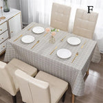 nappe table carreaux beige verte rose moderne minimaliste imperméable anti poussière facile nettoyage intérieur