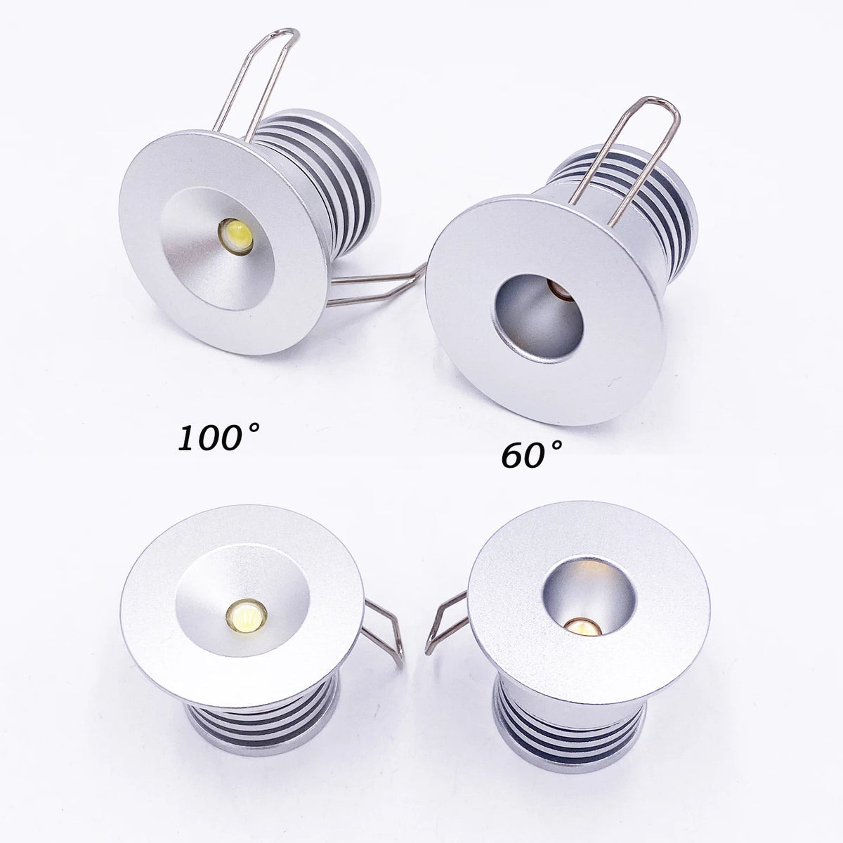 projecteur led argenté moderne 3w 24v 100d câbles noirs rouges éclairageintérieur extérieur mur