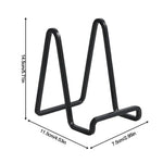 support assiettes métal noir minimaliste réutilisable nourriture présentation table fête