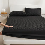 protège matelas imperméable antiallergique quilté gris moderne 14 pouces maison
