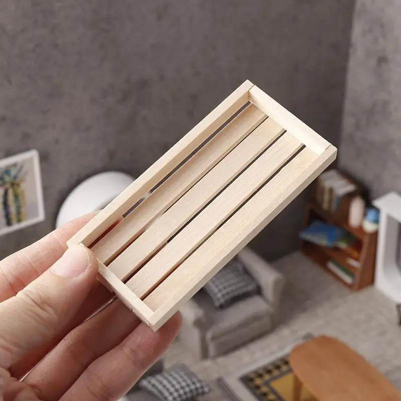 plateau rangement blanc boîtes carrées couvercle marron minimaliste moderne lisse strié opaque