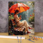 peinture numéro fleurs tournesols kit diy multicolore tableau art opacité guide brosse couleurs