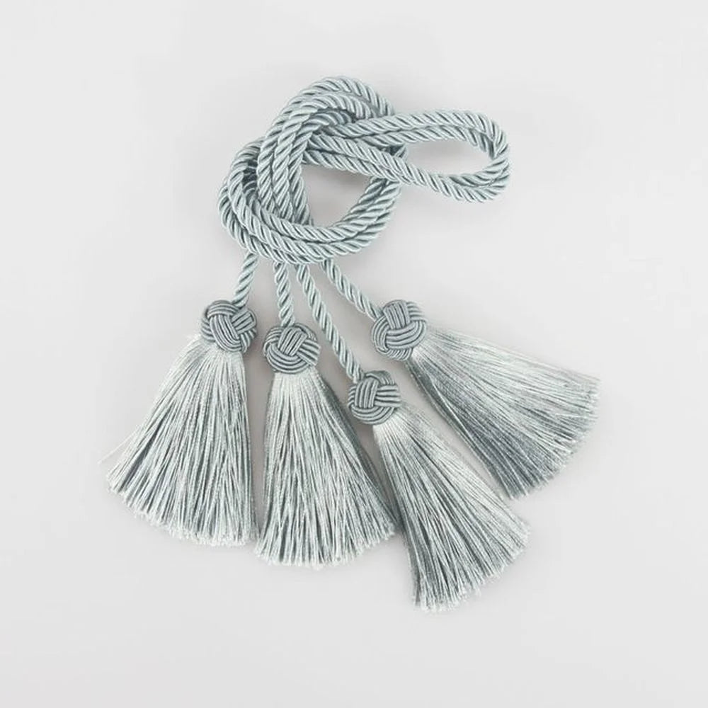 ruban franges tissé classique beige bleu marine deco couture artisanal pendentifs accessoires bricolage