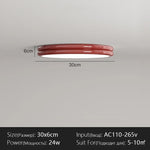 plafonnier led moderne rouge vert blanc opaques rond lisse.Surface monté interrupteur bouton