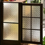 film décoratif fenêtre transparent motifs géométriques adhésif moderne stickers intérieur vitre geometrie