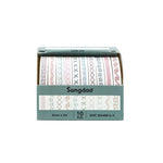 ruban decoratif moderne graphique couleurs vives motifs geometriques rayures triangles points zigzag feuilles adhésif