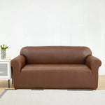 housse canapé cuir pu marron clair texture grunge moderne coussin d'appoint salon