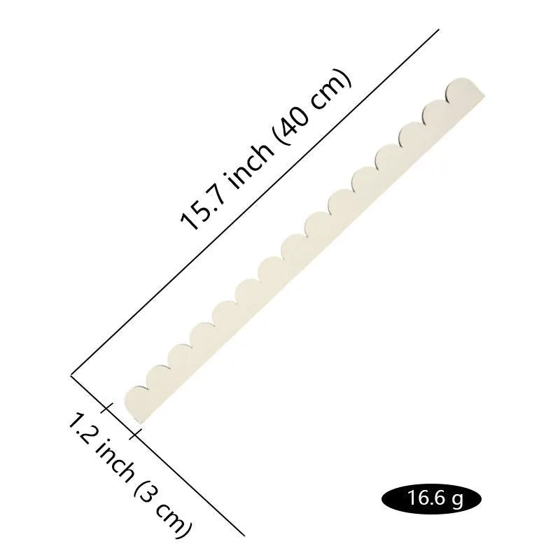 plaques décoratives bois ondulées naturel classique rustique bord fenêtre mur 12pcs 24pcs différentes tailles