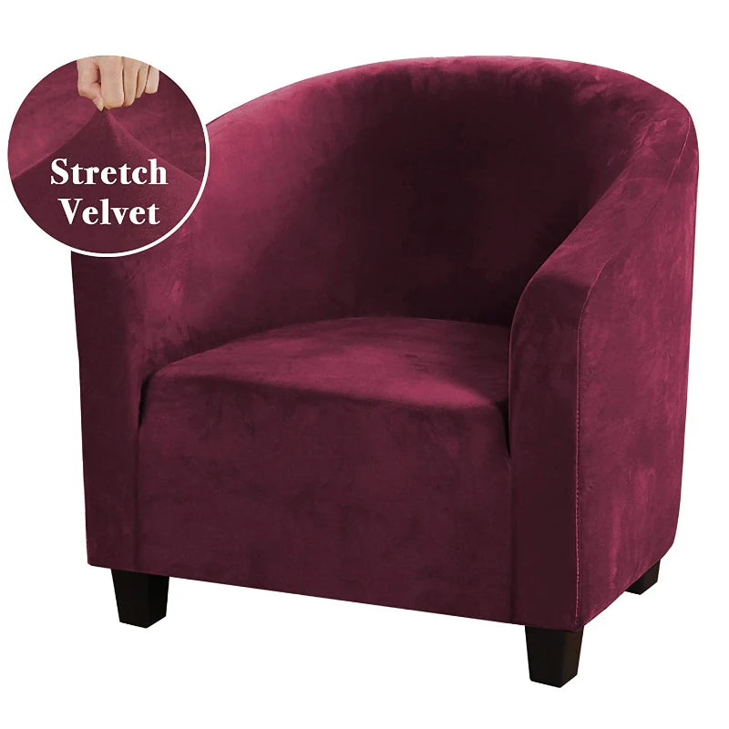 Housse fauteuil velours gris ajustable salon moderne extérieur intérieur machine laver