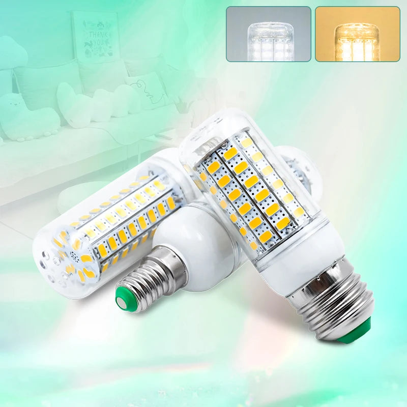 ampoule led maïs blanc grains moderne vis e14 e27 24led 36led 48led 56led 69led