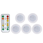 lampe led ronde noir blanche télécommande éclairage nuit chambre placard rechargeable batterie sèche moderne