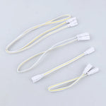 câble flexible blanc jaune rayures horizontales modernes connecteurs led t4 t5 t8 24v 20cm